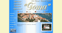Desktop Screenshot of apartmani-toma.com