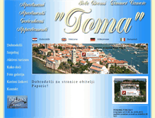 Tablet Screenshot of apartmani-toma.com
